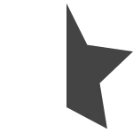 Star Half Right SVG Icon
